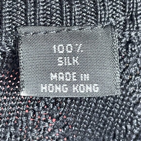 Hickey Freeman Sport Silk Crew Neck Pullover Sweater Diamond Print Size L - Picture 4 of 5